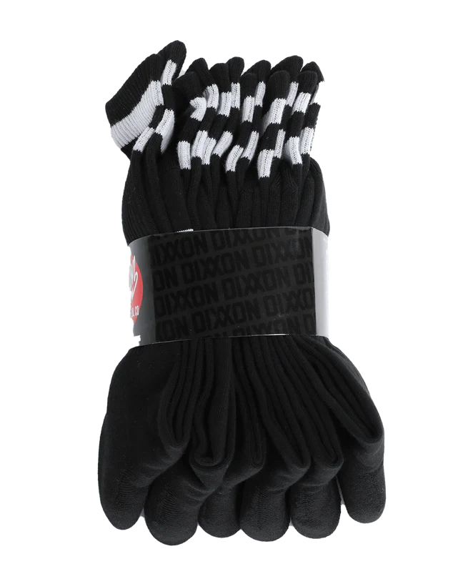 6pk Premium Crew Socks - Black - Image 3