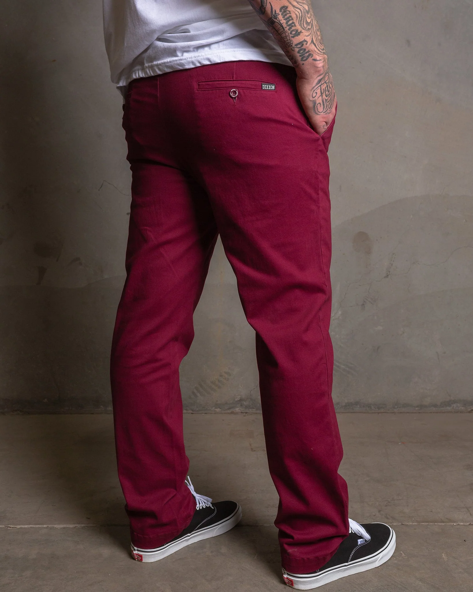 Chino Pants - Maroon - Image 6