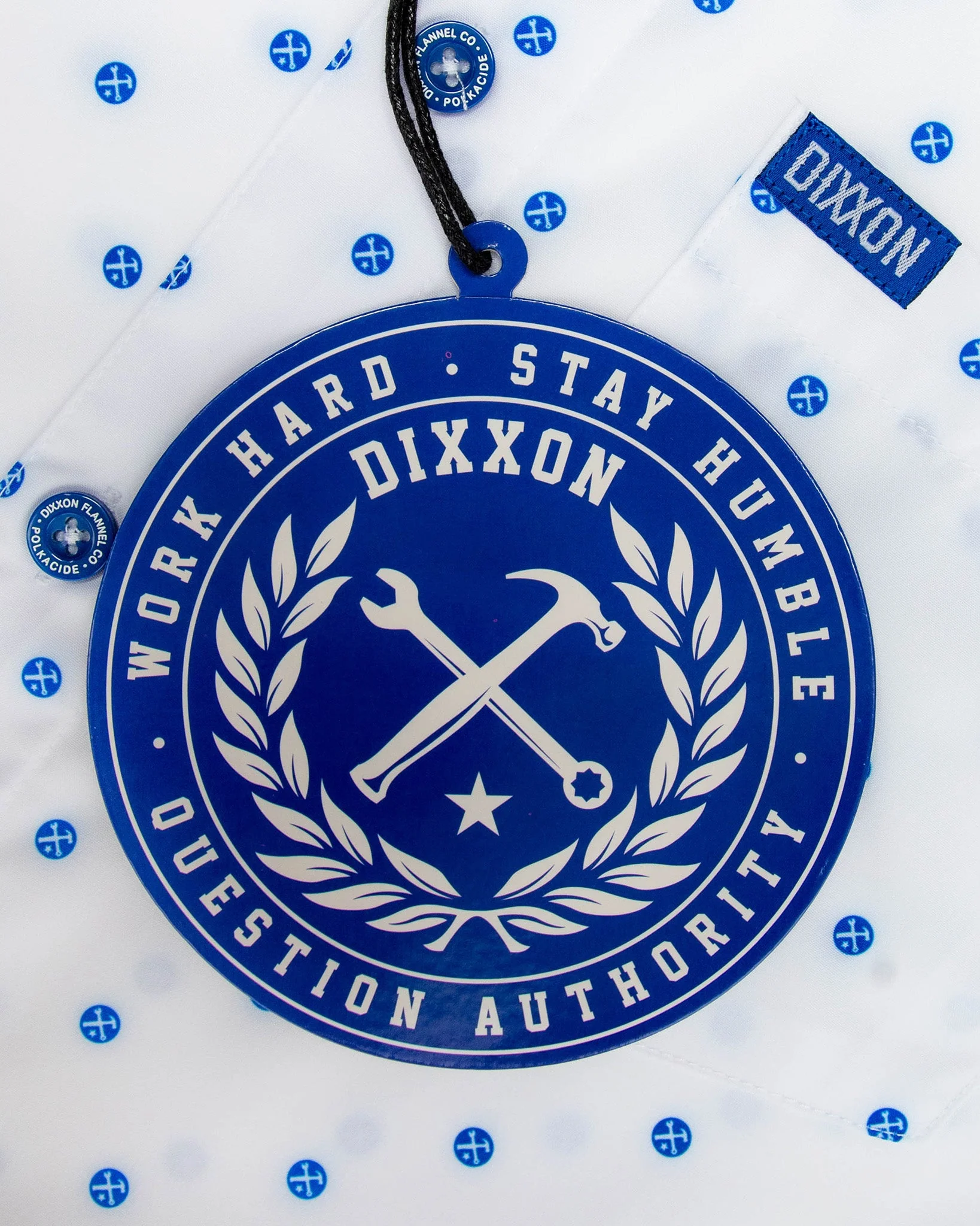 Blue Polkacide Short Sleeve - White - Image 6