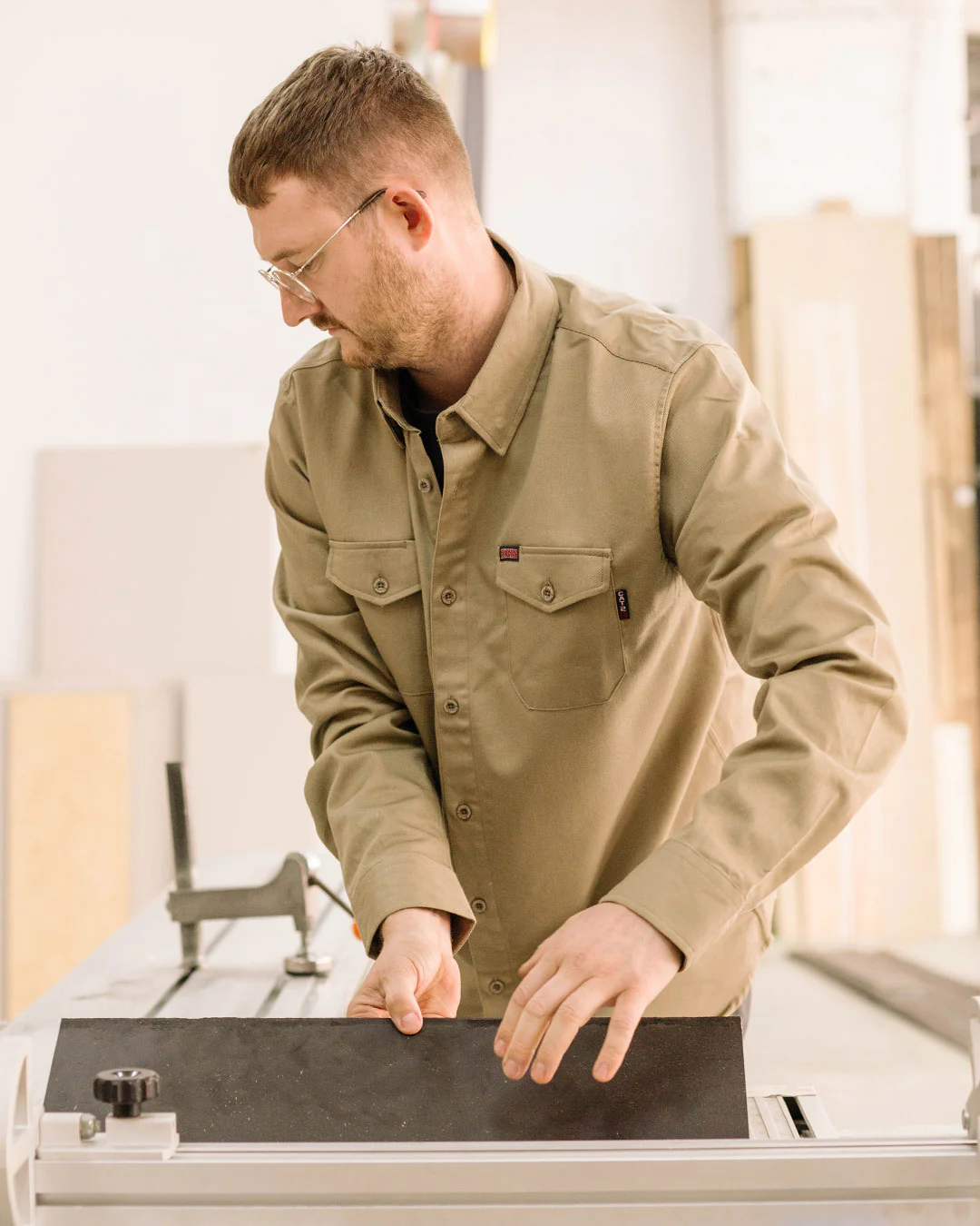 WorkForce FR Work Shirt - Khaki - Image 5