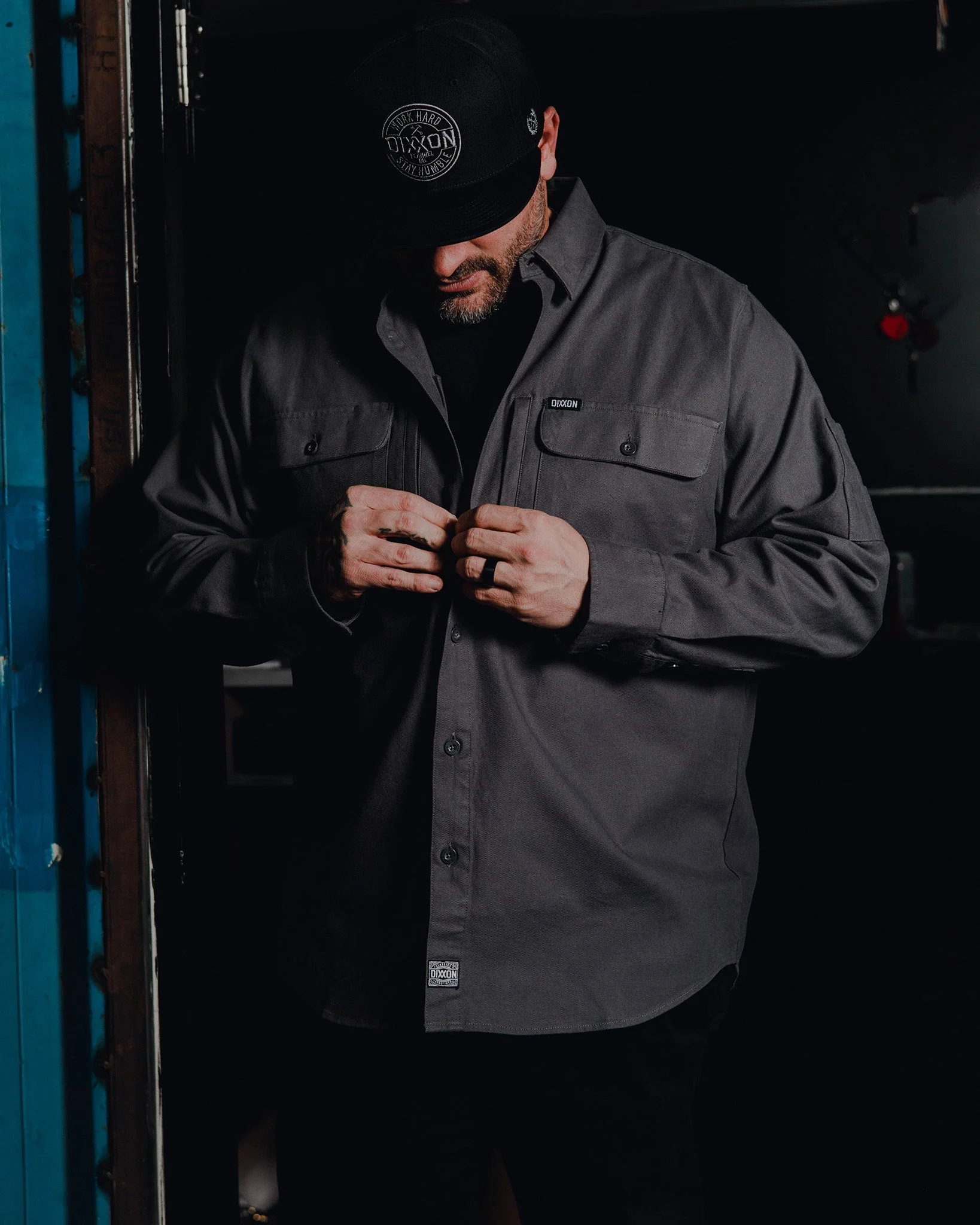 Work Shirt Long Sleeve - Grey - Image 9